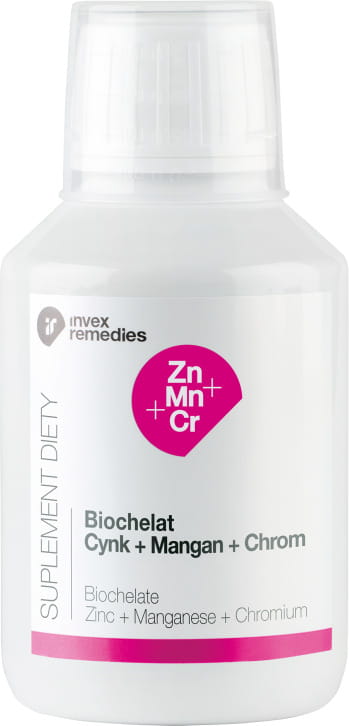 Biochelate zinc + chromium + manganese Biochelate zinc + chromium + manganese 150ml INVEX REMEDIES
