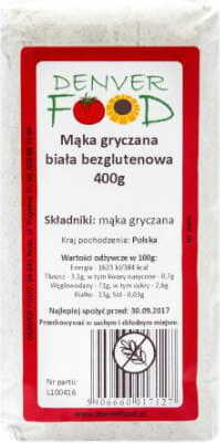 Glutenfritt vitt bovetemjöl 400 g DENVER FOOD