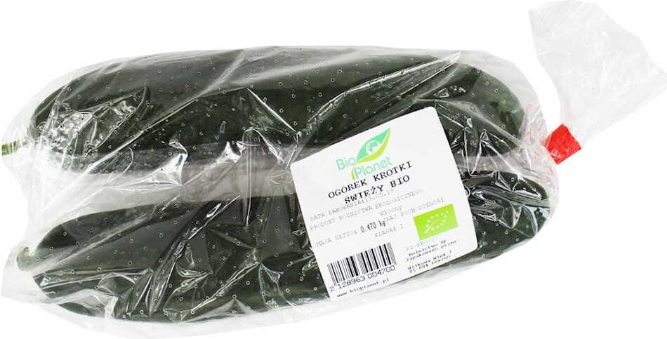 Pepino fresco curto orgânico (cerca de 0,50 kg)