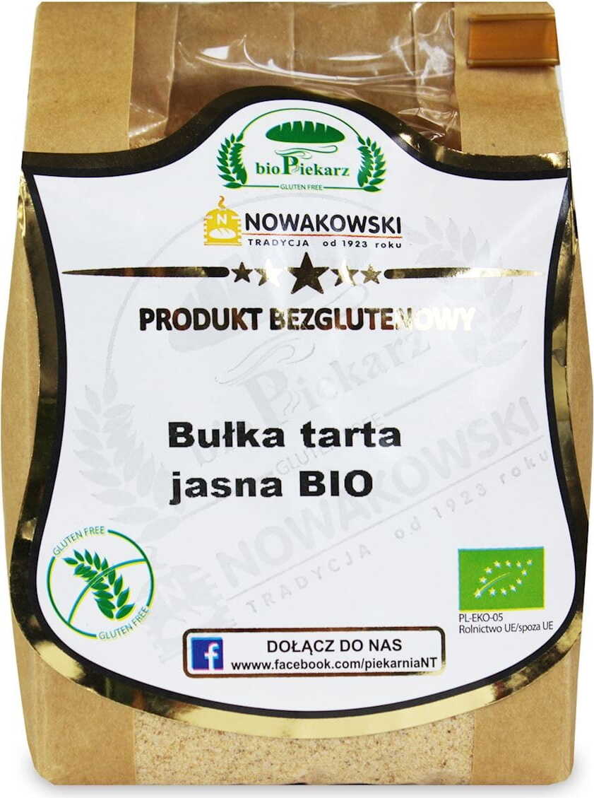 Bezlepkové BIO strouhankové drobky 300 g - BIODAKER NOWAKOWSKI