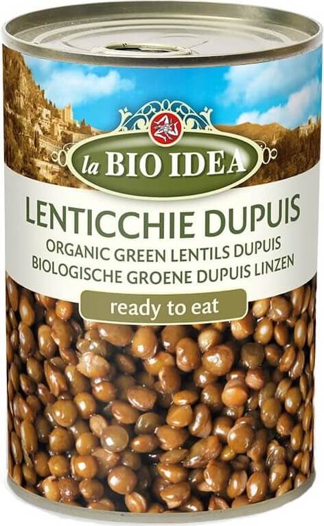 Gröna linser Dupuis (burk) EKO 400 g - LA BIO IDEA