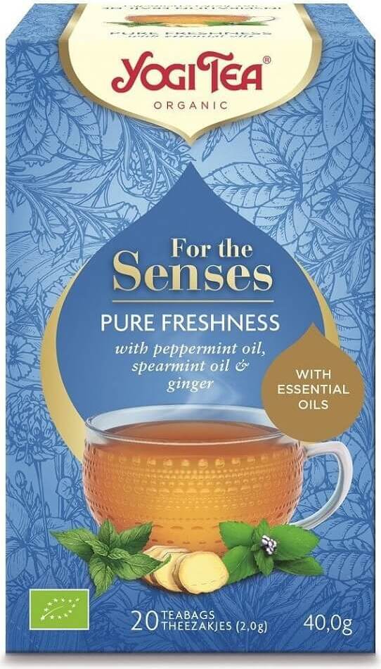 Čerstvý čaj pro smysly BIO (20 x 20 g) 40 g - YOGI TEA