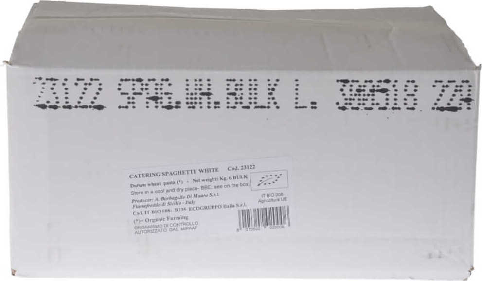 Paste (Griș) BIO Spaghete 6 kg - HORECA