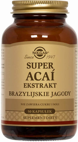 Super Acai-Extrakt Brasilianische Beeren 50 Kapseln SOLGAR