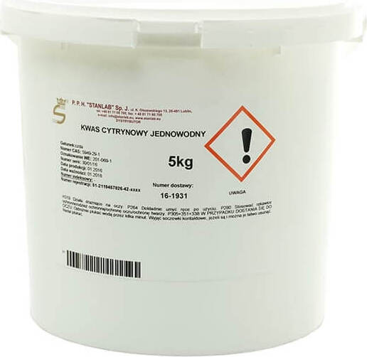 Zitronensäuremonohydrat ist 5 kg STANLAB