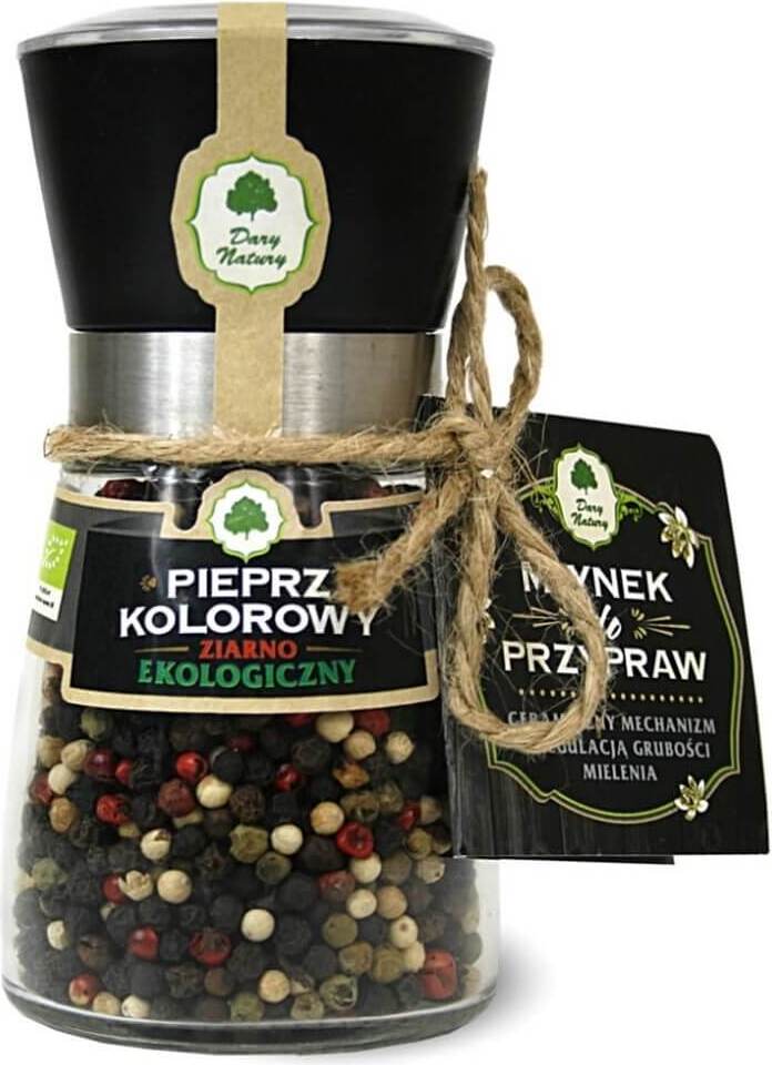 Colorful peppercorns in a mill ORGANIC 80 g - GIFTS OF NATURE