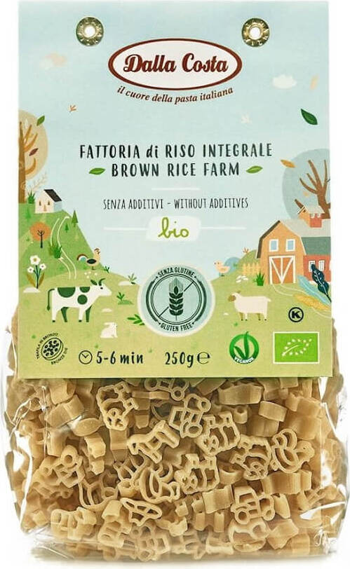 Pasta (arroz integral) Bauernhof sin gluten BIO 250 g - DALLA COSTA