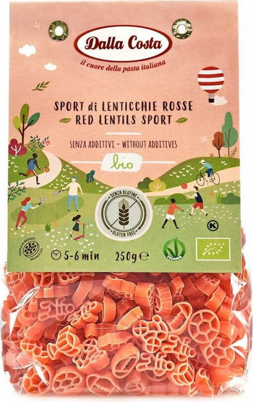 Mi (kacang merah) bebas gluten Sukan ORGANIK 250 g - DALLA COSTA