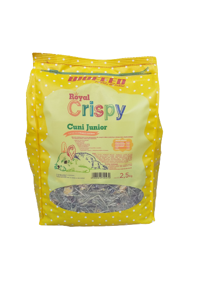 Royal Crispy Cuni Junior 2,5kg - für junge Kaninchen - BIOFEED