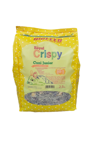 Royal Crispy Cuni Junior 2,5kg - für junge Kaninchen - BIOFEED