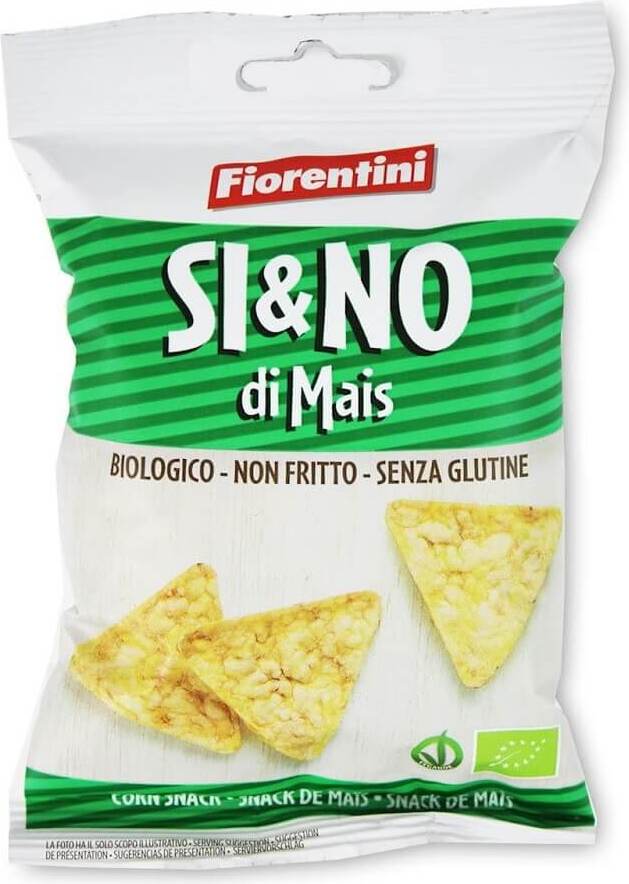 Maischips Pyramide mit Meersalz glutenfrei BIO 20 g - FIORENTINI