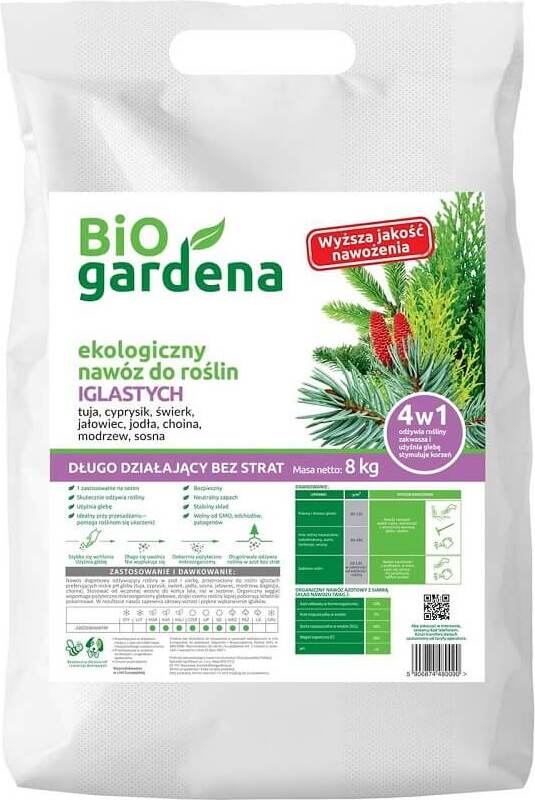 EKO 8 kg Hnojivo pro jehličnany - BIO GARDENA