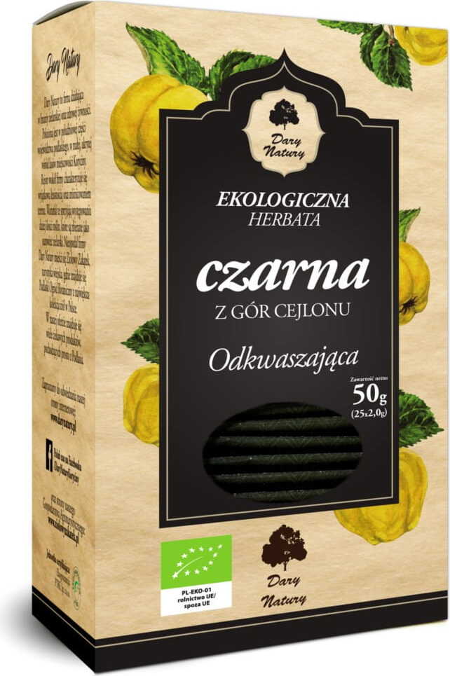 BIO černý čaj zásadotvorný (25 x 2 g) - DARY PŘÍRODY