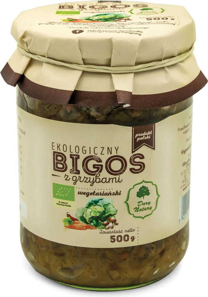 Vegetariánský bigos s houbami BIO 500 g - DARY PŘÍRODY
