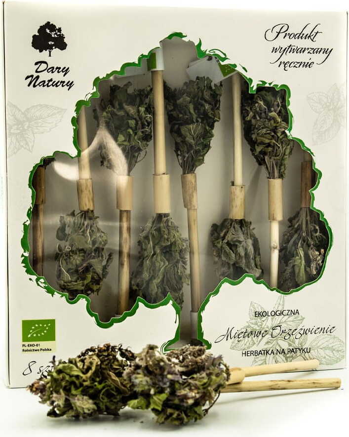 BIO mátový čaj na tyčince osvěžení (8 x 3 g) - DARY PŘÍRODY