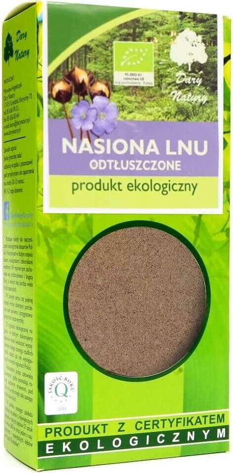 Semillas de lino, desgrasadas, molidas BIO 100 g - REGALOS DE LA NATURALEZA