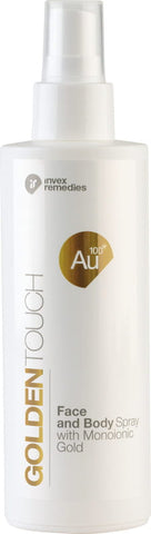 Gesichts- und Körperspray mit goldentouch au100 monoionic 200ml INVEX REMEDIES