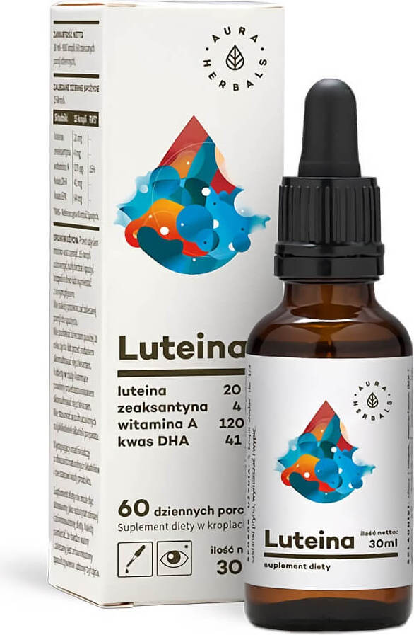 Lutein + Zeaxanthin + Vitamin A + DHA dạng giọt 30ml AURA HERBALS