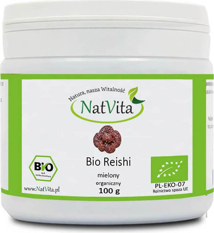 Reishi-Pilze, gemahlen BIO 100% 100g NATVITA