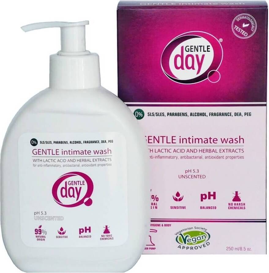 Intimpflegegel mit Milchsäure und Kräuterextrakten 250 ml - GENTLE DAY