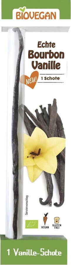 กลูเตนฟรี ฝักวานิลลาเบอร์บอง ออร์แกนิค (1 ชิ้น) - ออร์แกนิค วีแกน