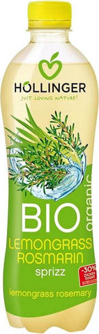 Sprudelgetränk Zitronengras - Rosmarin BIO 500 ml - HOLLINGER