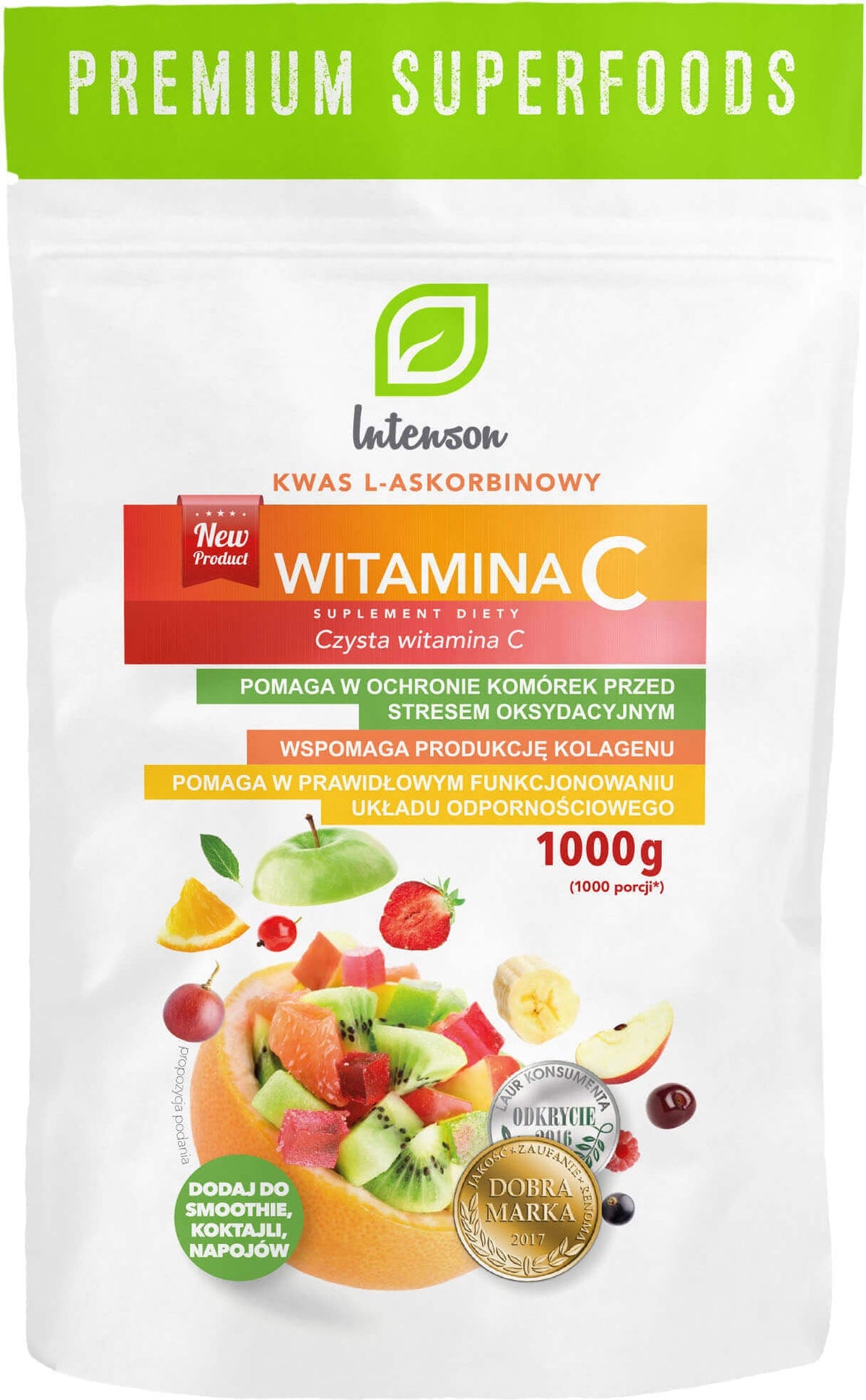 L-askorbová kyselina vitamín C 1000 mg 1000 g INTENSON
