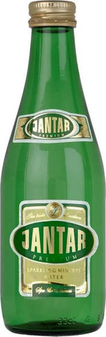 Quellwasser, mittel mineralisiert, prickelndes Glas 330 ml - JANTAR