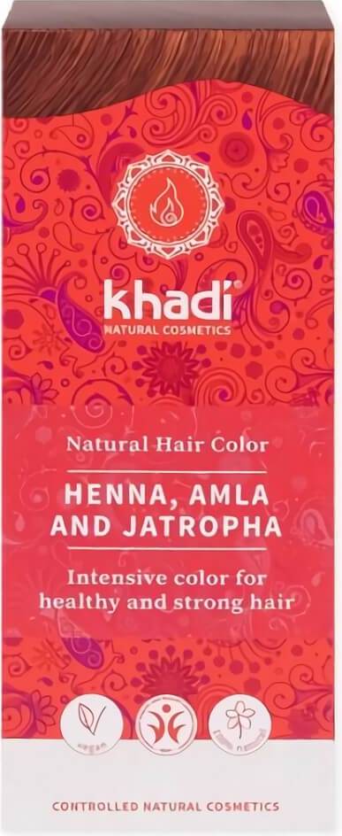 Natürliches Henna mit Amla und KHADI Jatraph