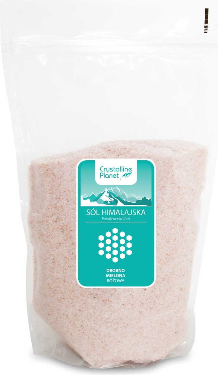 Roze Himalayazout, fijn gemalen 1 kg - CRYSTALLINE PLANET