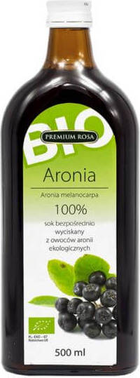 Aroniasaft 100% ohne Zucker BIO 500 ml PREMIUM ROSA