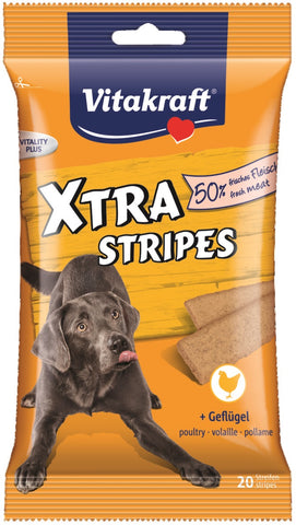 XTRA STRIPES Geflügel 200g Delikatesse für Hunde - VITAKRAFT