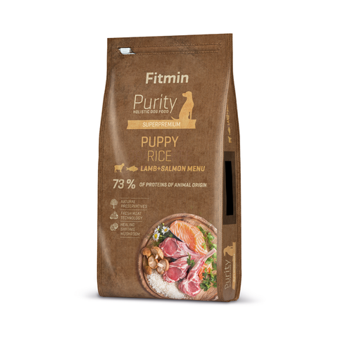Hund Purity Rice Puppy Lamm & Lachs 12kg - FITMIN