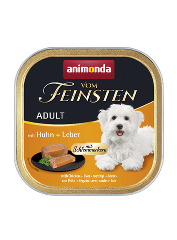 Vom Feinsten Gourmet Center Hühner- und Lebergericht 150g - ANIMONDA