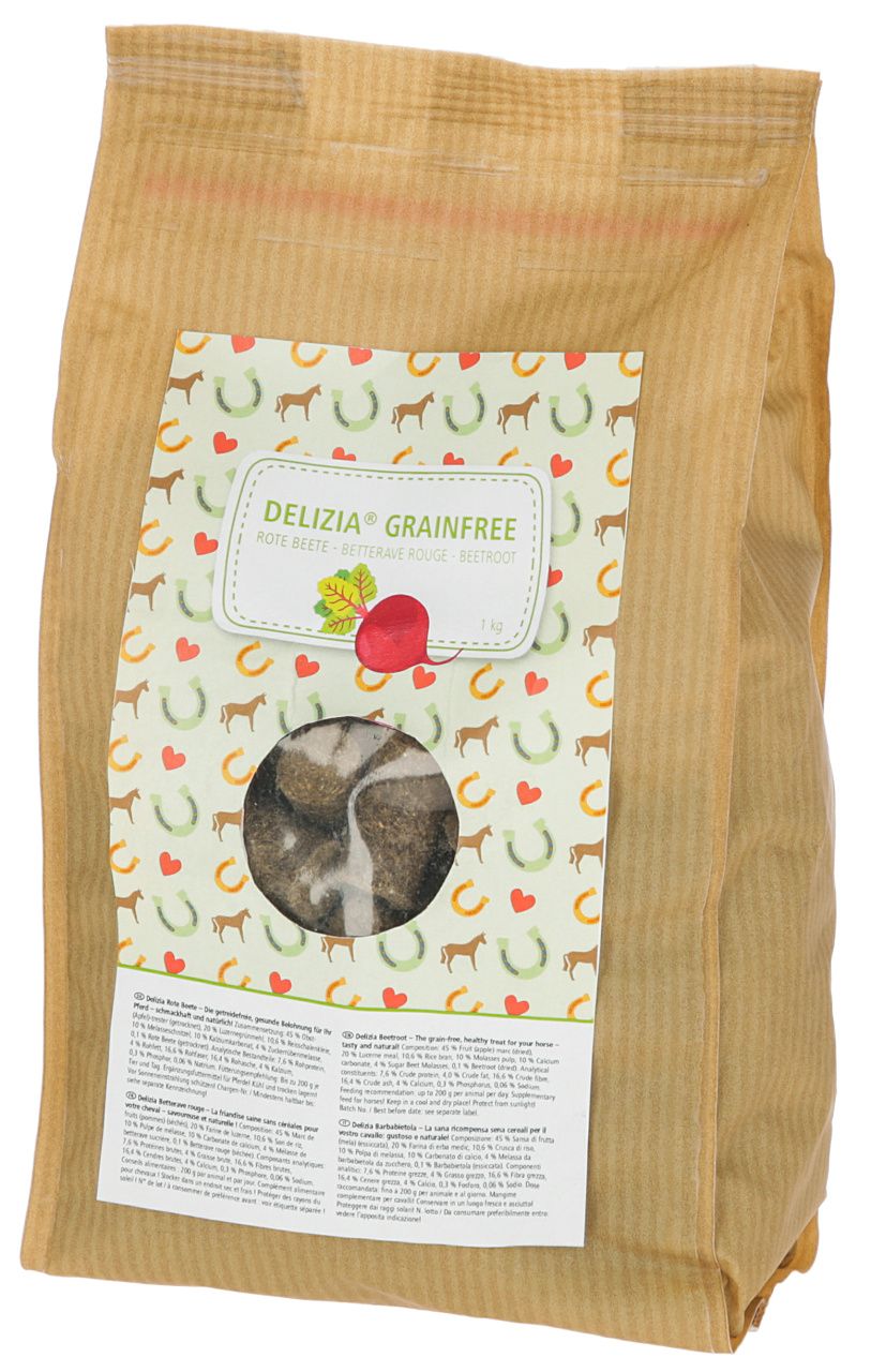 Delizia GrainFree Pferdesnacks Rote Bete 1kg [3297686] - KERBL