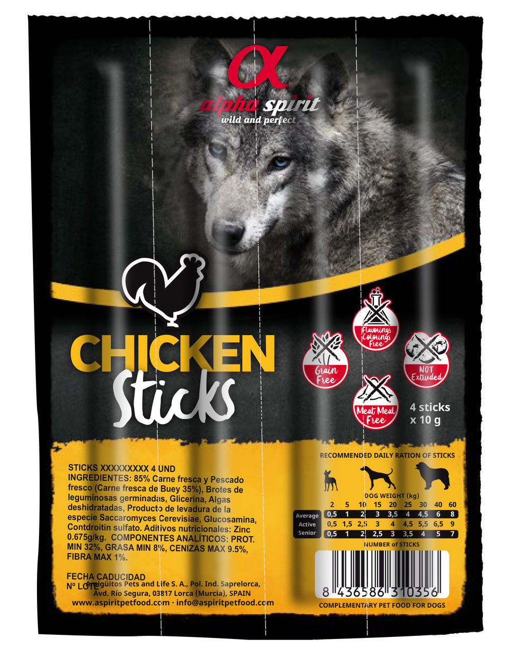 4er Pack Chicken Fingers [D35 015b] 4x10g - ALPHA SPIRIT