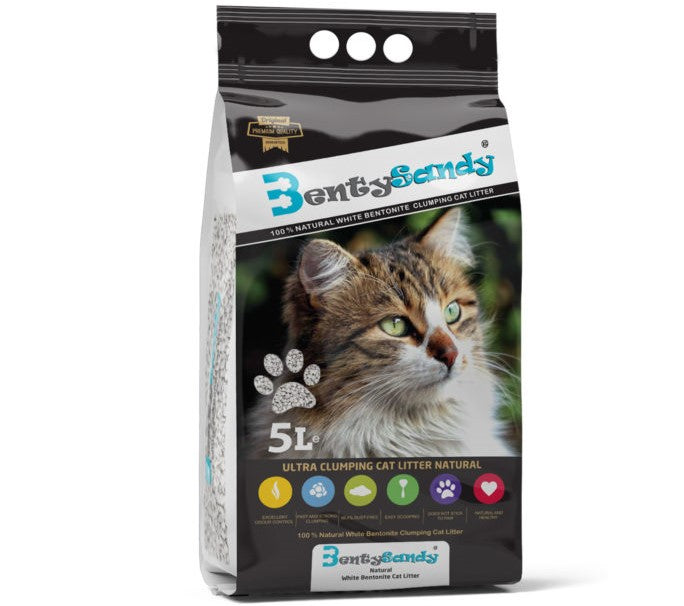 NATURAL Weiße Bentonitstreu 5l - BENTY SANDY