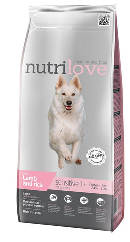 Premium für Hunde SENSITIVE mit Lamm und Reis 3kg [12290] - NUTRILOVE