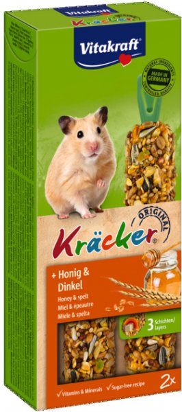 KRACKER Hamsterstick, Honig und Dinkel 2St - VITAKRAFT