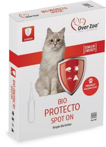 Bio Protecto Spot On Tropfen für Katzen 4x1ml - OVERZOO