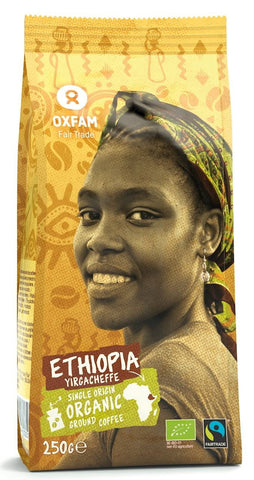 Gemahlener Kaffee Yirgacheffe Arabica Äthiopien Fair Trade BIO 250 g - OXFAM