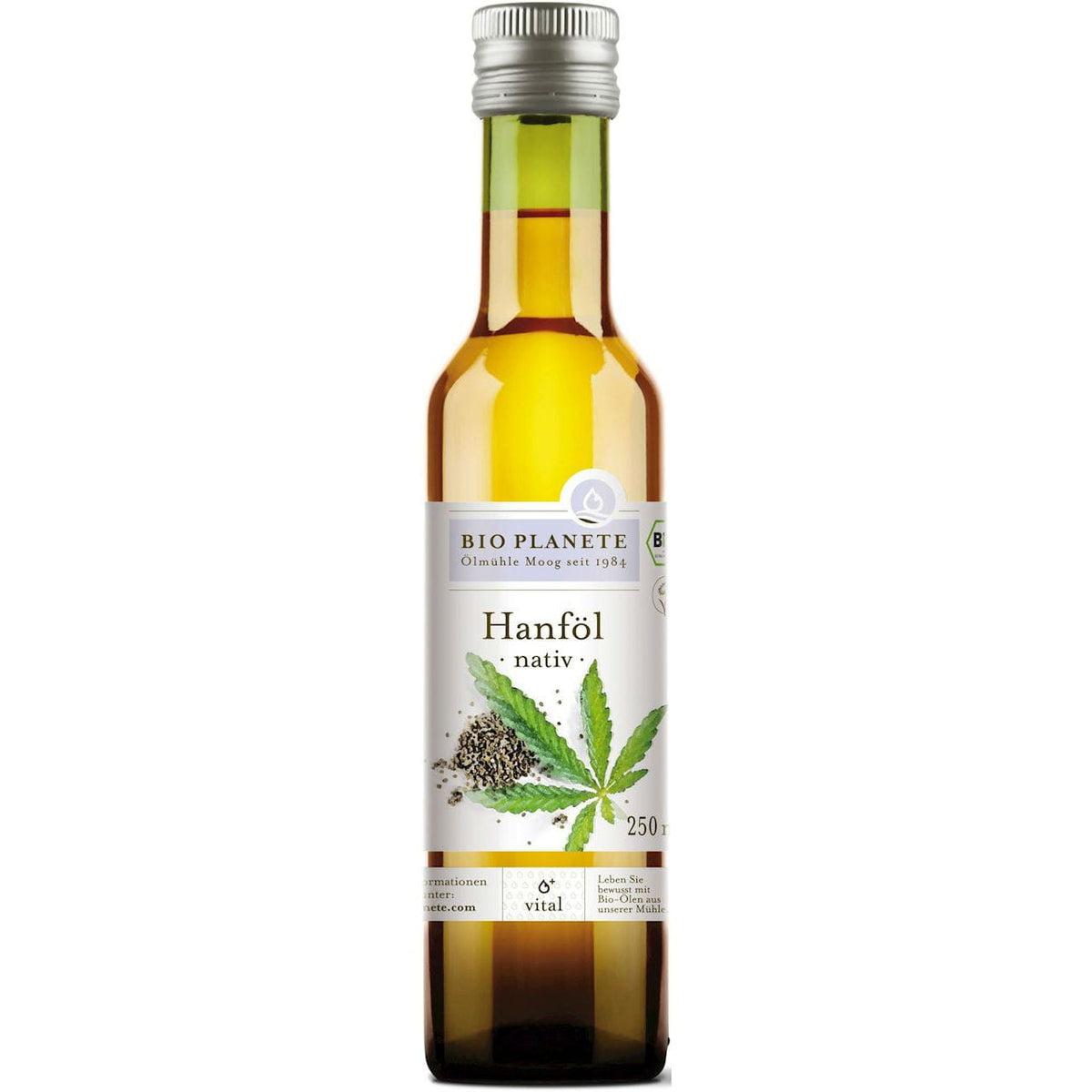 Olio di canapa spremuto a freddo non raffinato BIO 250ml - BIO PLANÈTE