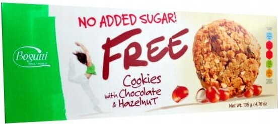 नट्स के साथ चीनी मुक्त बिस्कुट 135 ग्राम BOGUTTI