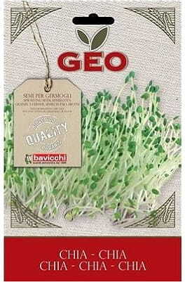 เมล็ดเจียสำหรับเพาะงอก ออร์แกนิก 15 กรัม GEO