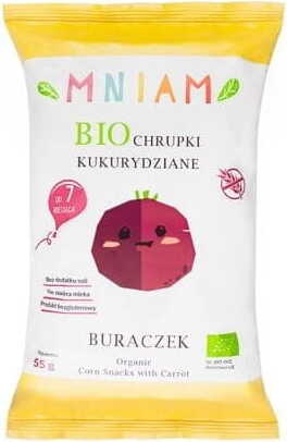 Bánh ngô chiên Củ dền đỏ không chứa gluten hữu cơ 55 g YUM