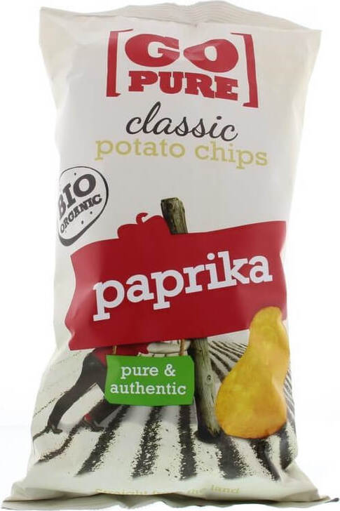 Chips de paprika sans gluten sans sucre BIO 125 g GO PURE
