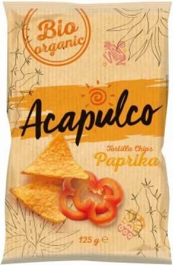Nachos al gusto di pepe BIO 125 g - ACAPULCO