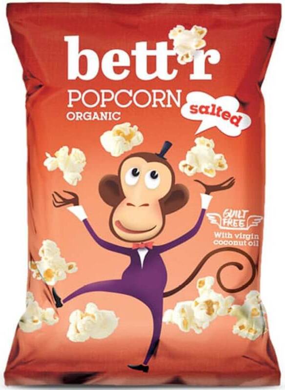 Popcorn salato senza olio di palma senza glutine BIO 60 g BETTR