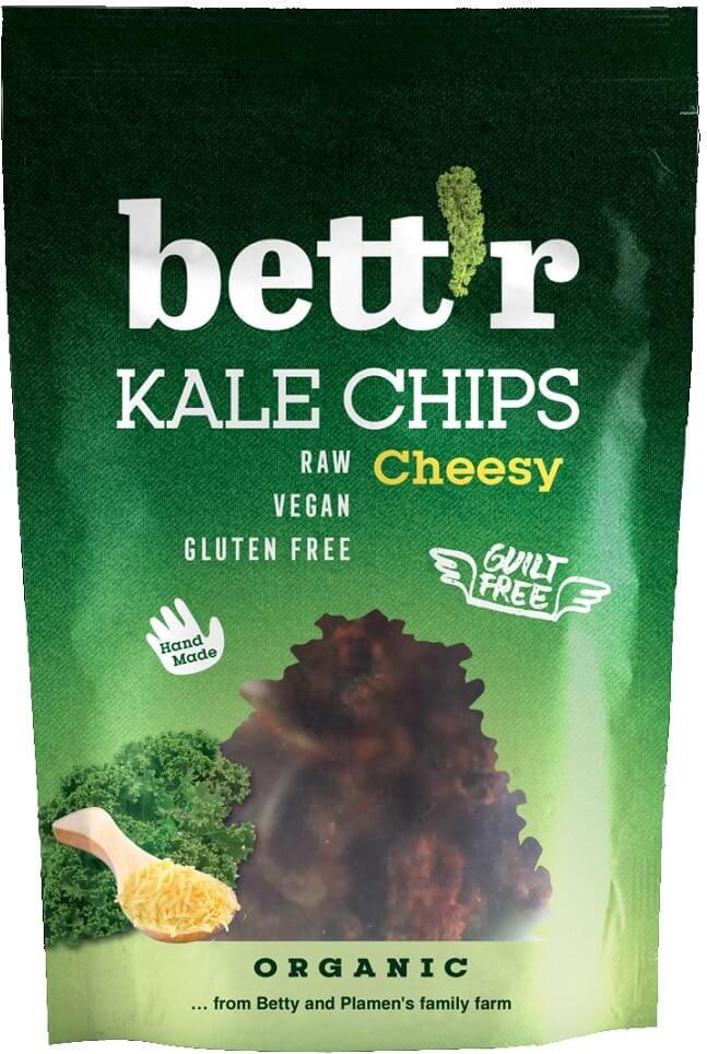 Čipsy z kapusty kadeřavé s veganskou příchutí sýra bez lepku BIO 30 g BETTR