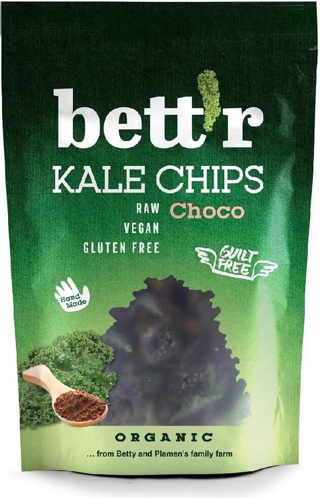 Grönkålschips med kakao glutenfri EKO 30 g BETTR